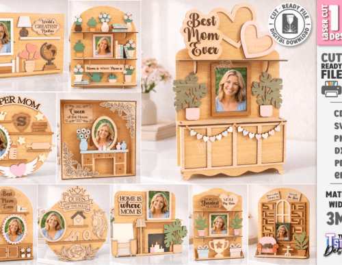 Mothers Day Miniature Laser Cut 145430196 Creativo Digital